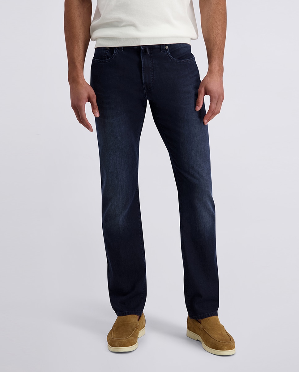 Ganga de 6,5 onças. Airtouch Lavado Tapered Fit - Azul-Escuro Azul-marinho-2
