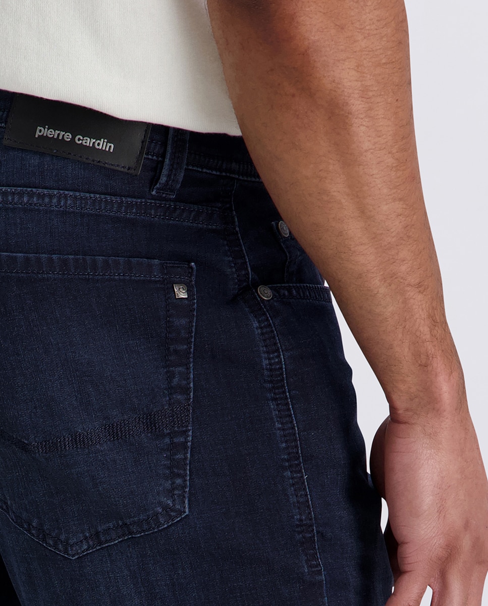 Ganga de 6,5 onças. Airtouch Lavado Tapered Fit - Azul-Escuro Azul-marinho-5
