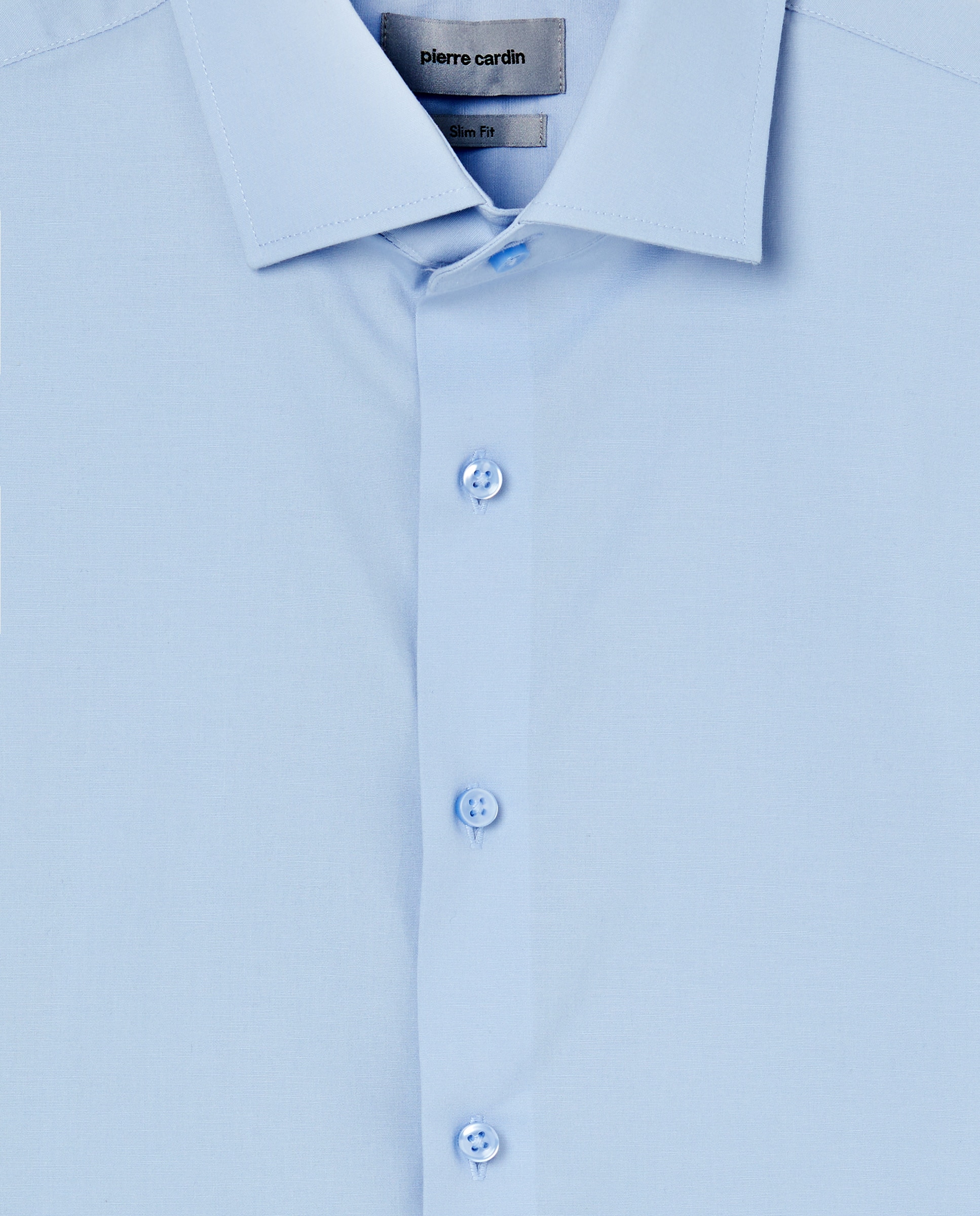 Camisa formal slim fit Azul-claro-5