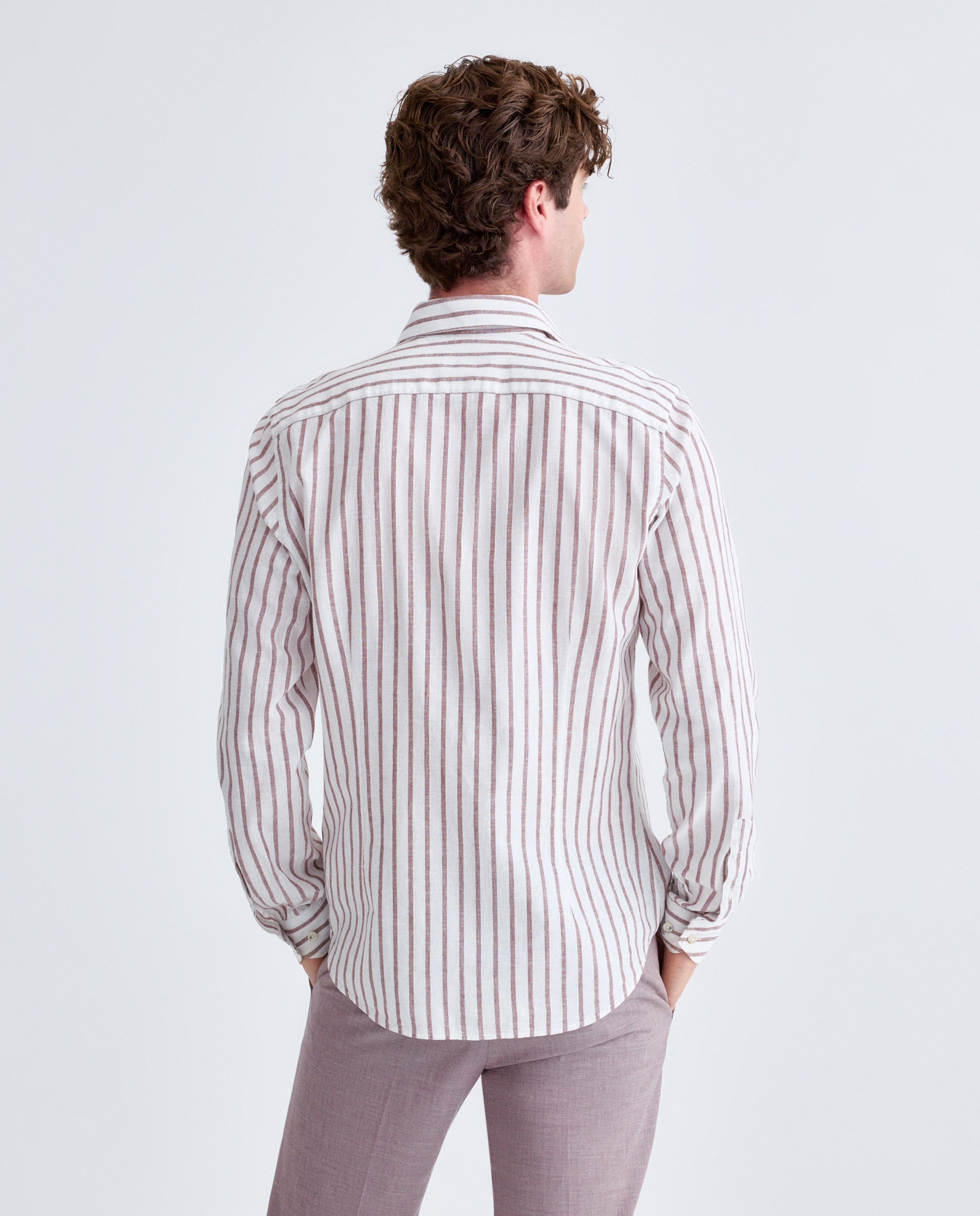 Camisa Casual Grená-3