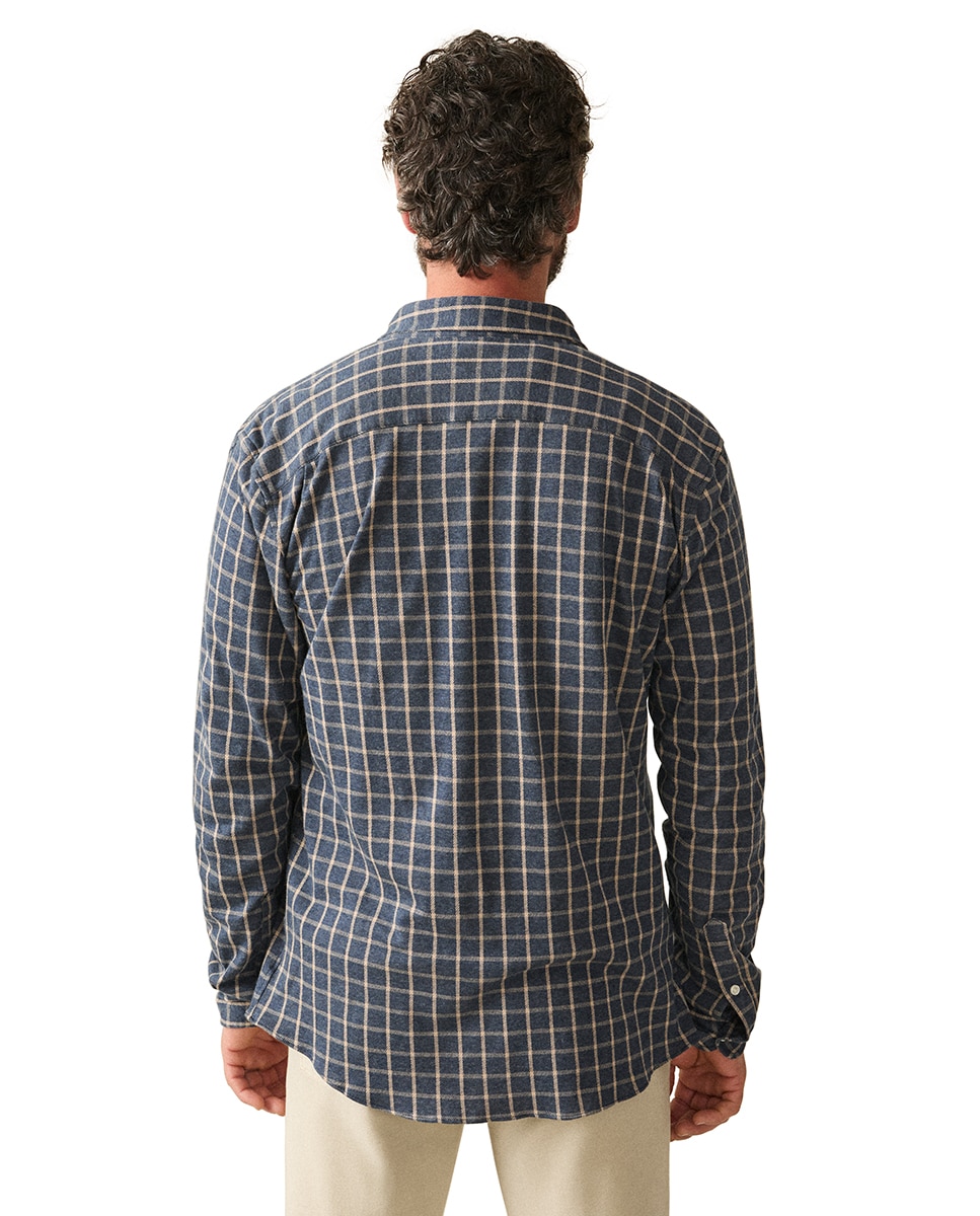 Camisa de hombre Coastline - Faherty - Azul marino Azul marino-2