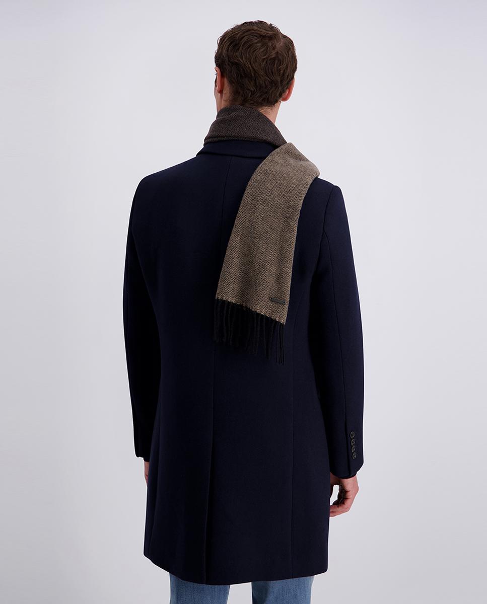 Bufanda de hombre doble faz estructura - Pierre Cardin - Marrón Marrón-3