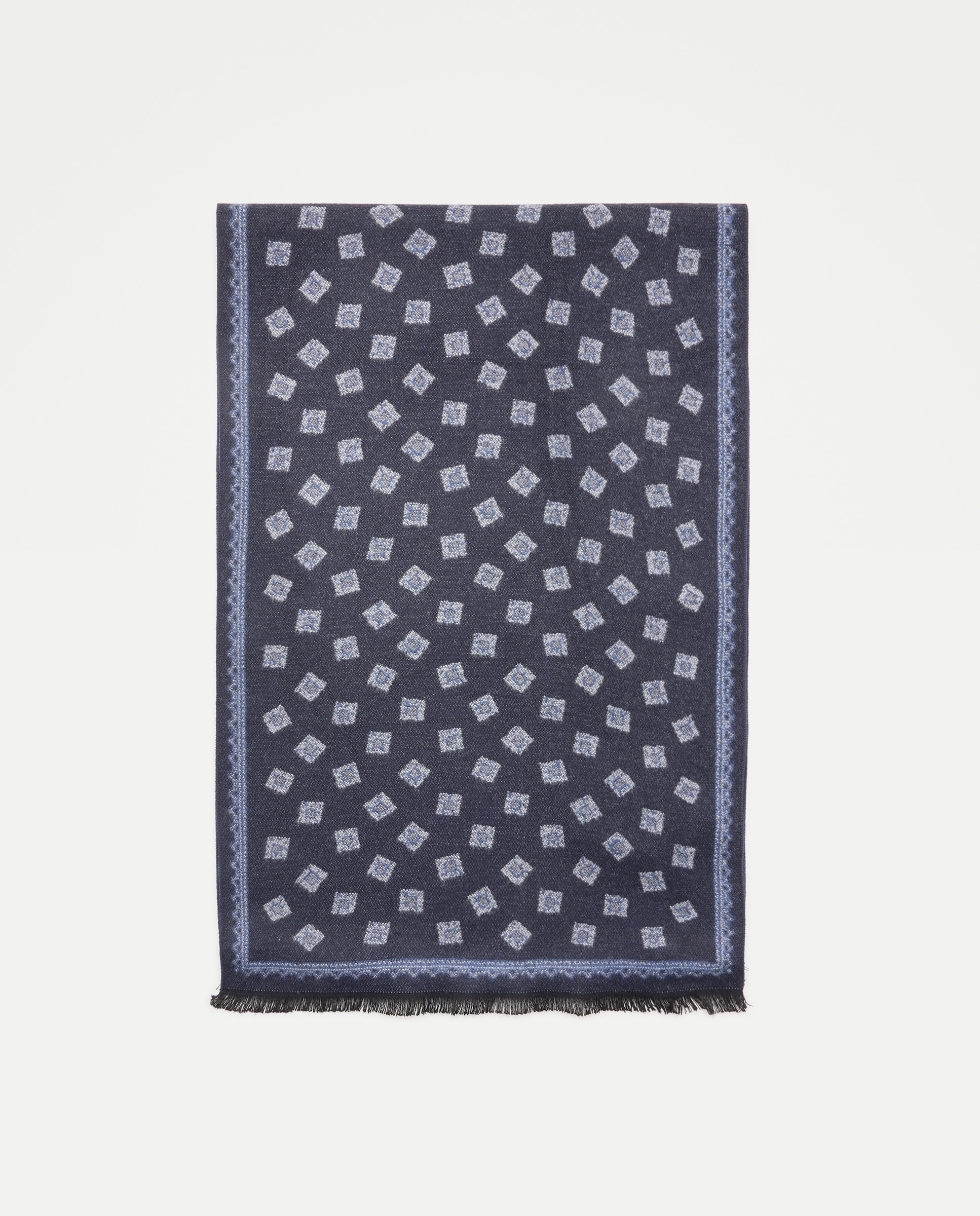 Cachecol com Estilo Moderno Azul-escuro-2