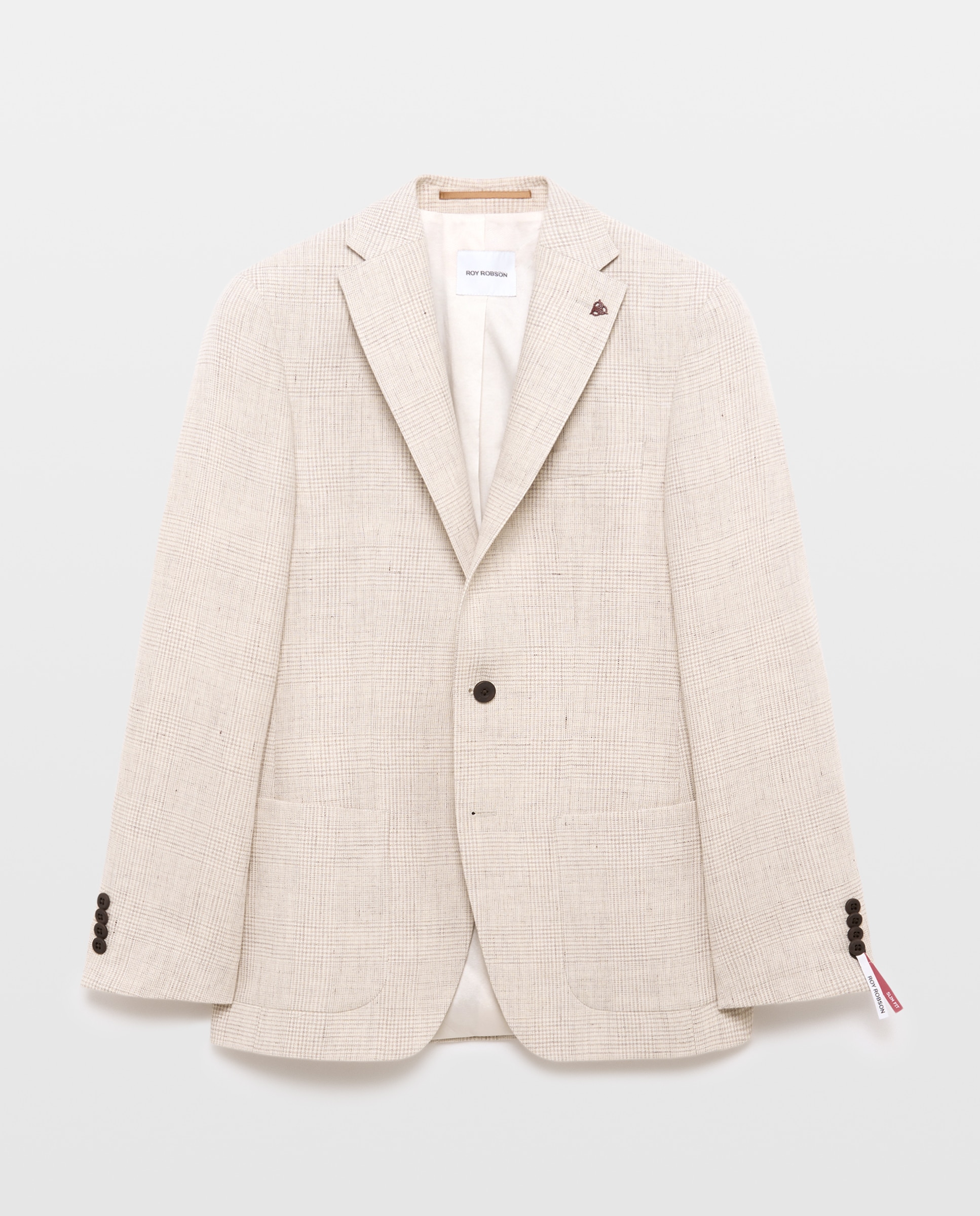 Blazer Slim Bege-5