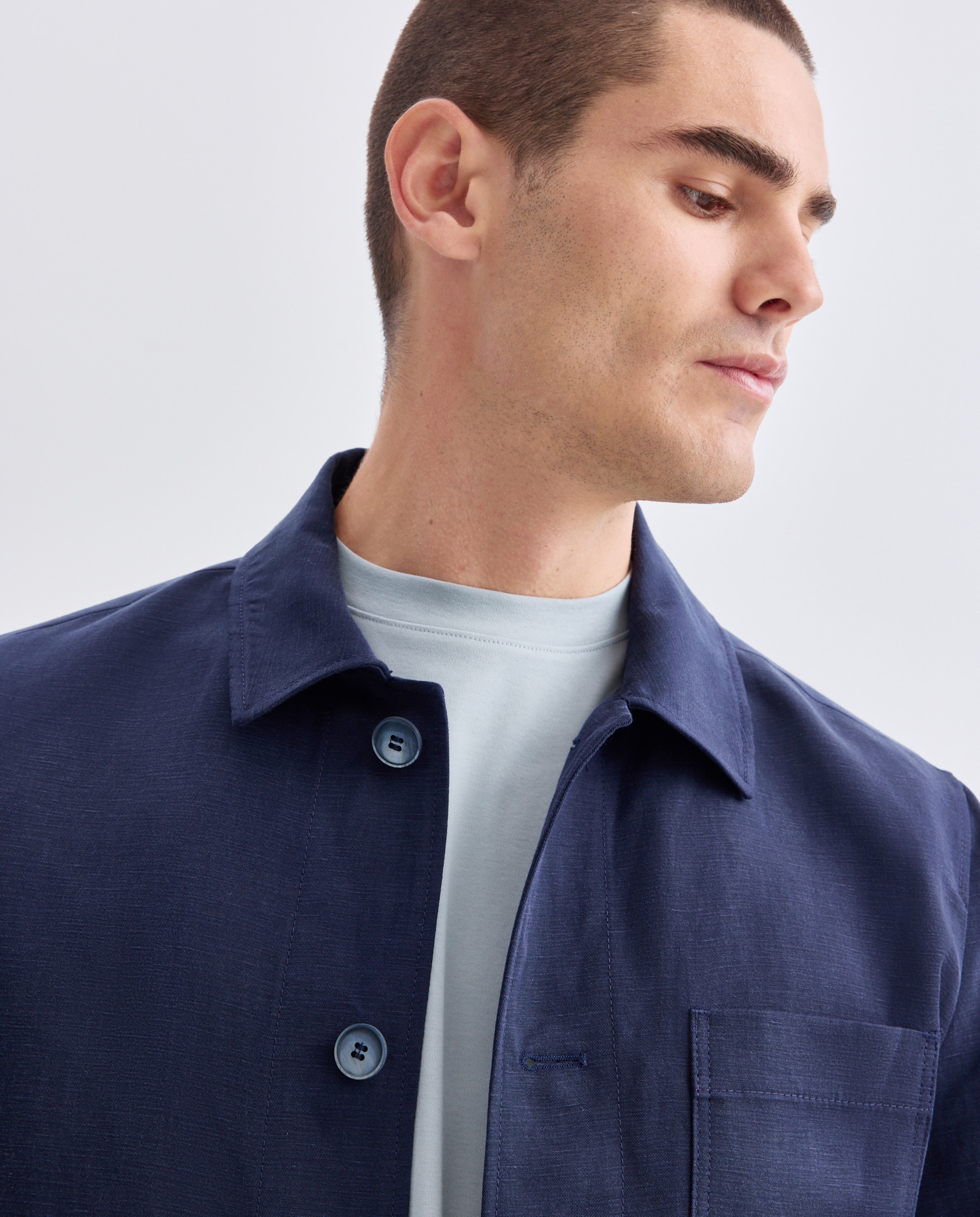 Blazer Desportivo Azul-4