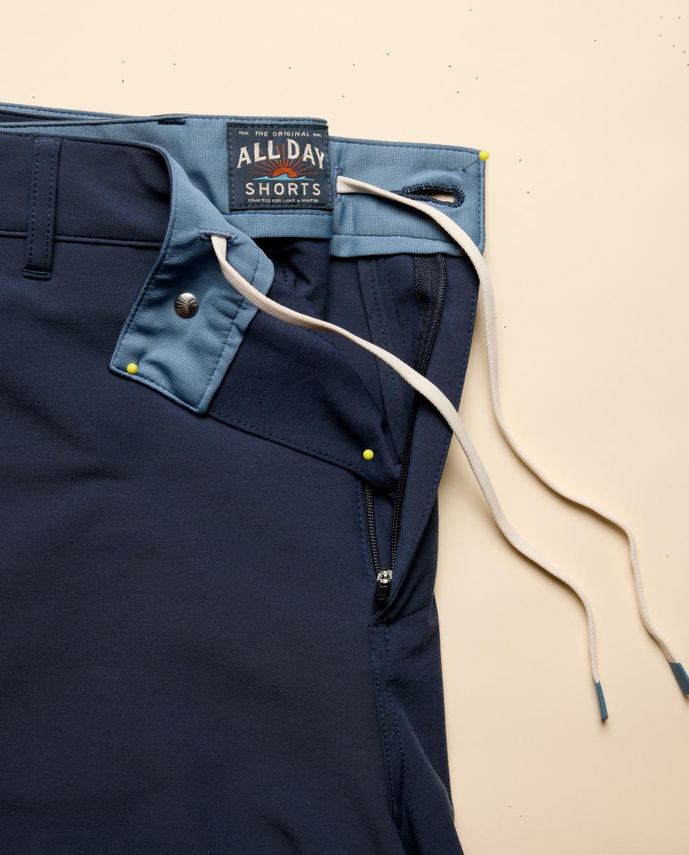 Bermudas de Algodão Azul-marinho-3