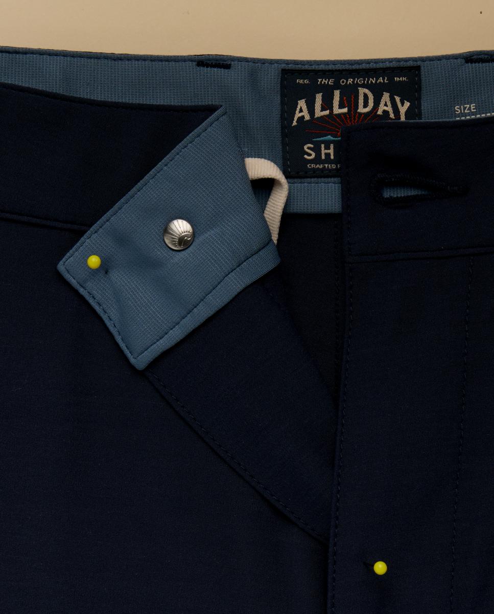 Bermudas de Algodão Azul-marinho-4
