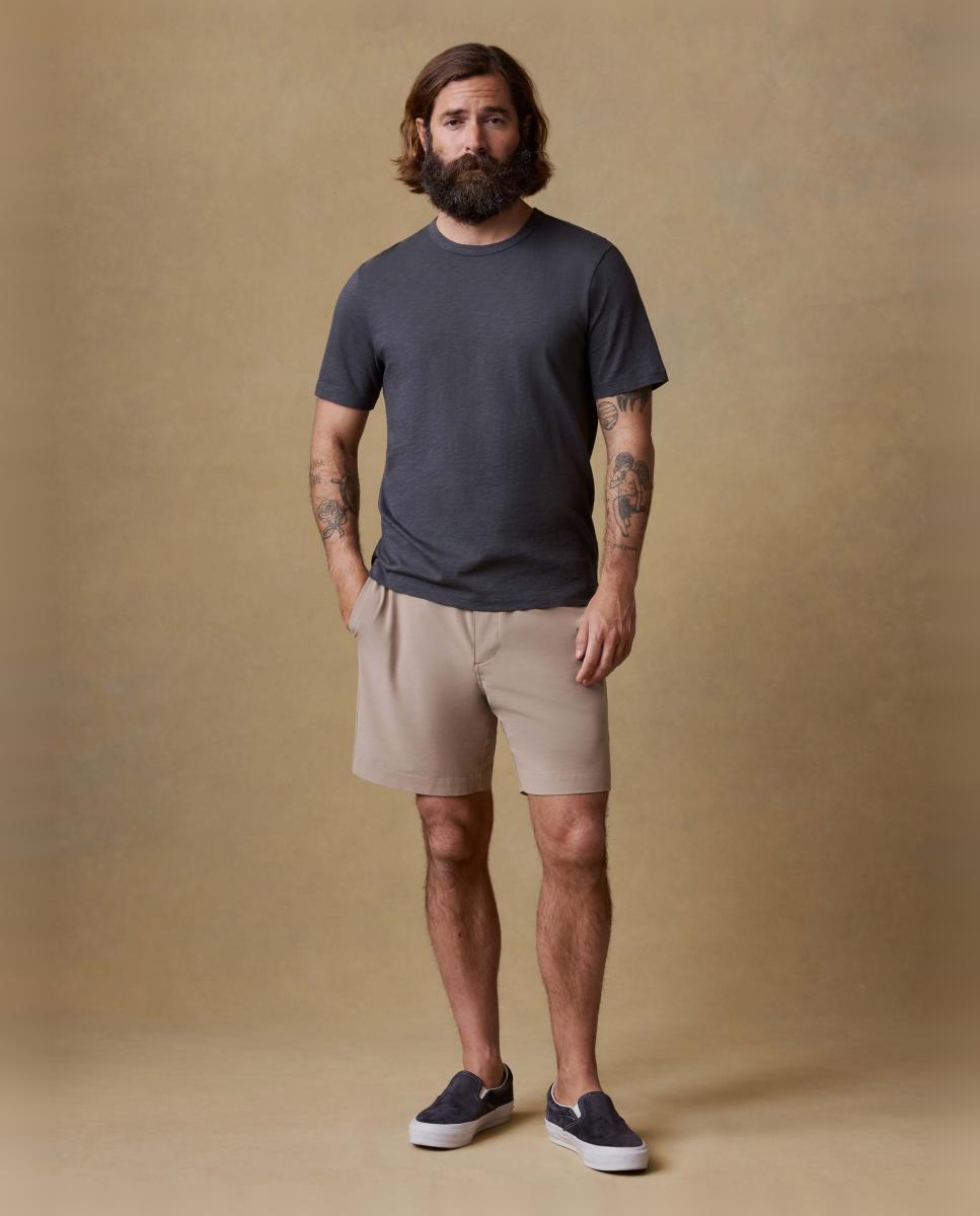 Bermudas de Algodão Caqui-2