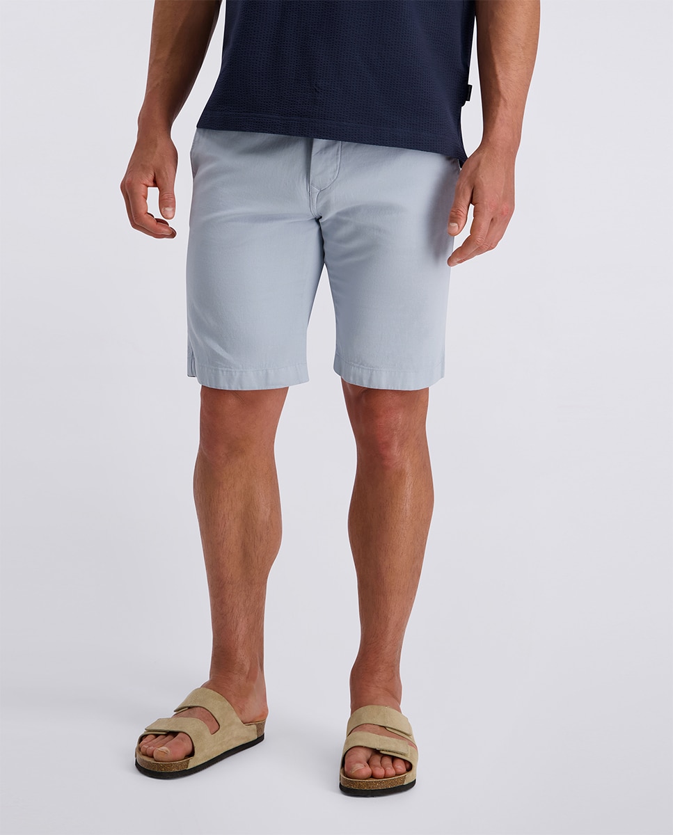 Bermuda regular fit de lino de hombre - Pierre Cardin - Azul claro Azul claro-2