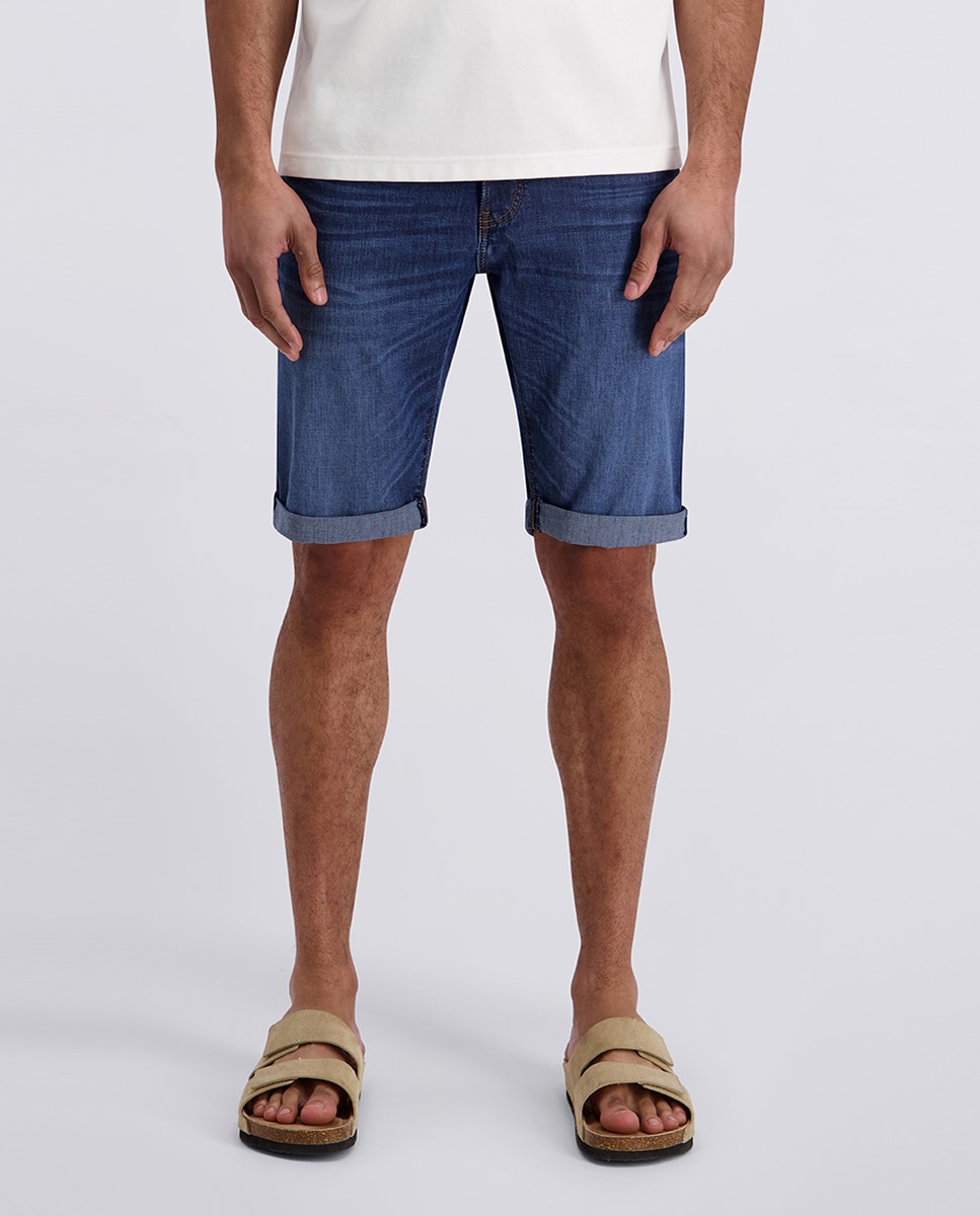 Bermudas Denim Tapered Fit Airtouch - Azul-Claro Azul-claro-2