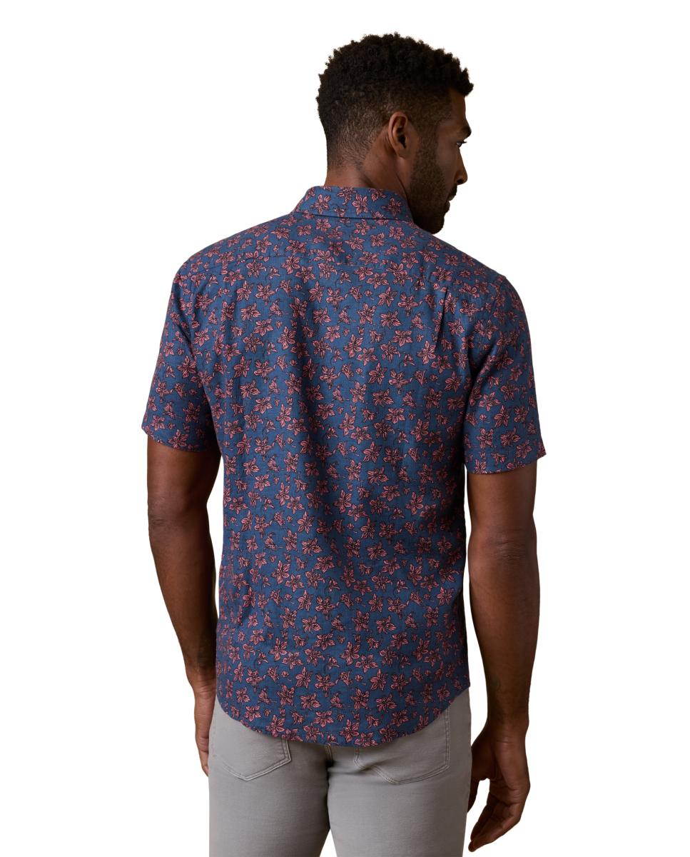 Camisa de hombre fantasía manga corta - Faherty - Multicolor Multicolor-2