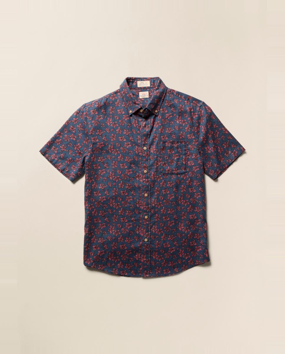 Camisa de hombre fantasía manga corta - Faherty - Multicolor Multicolor-3