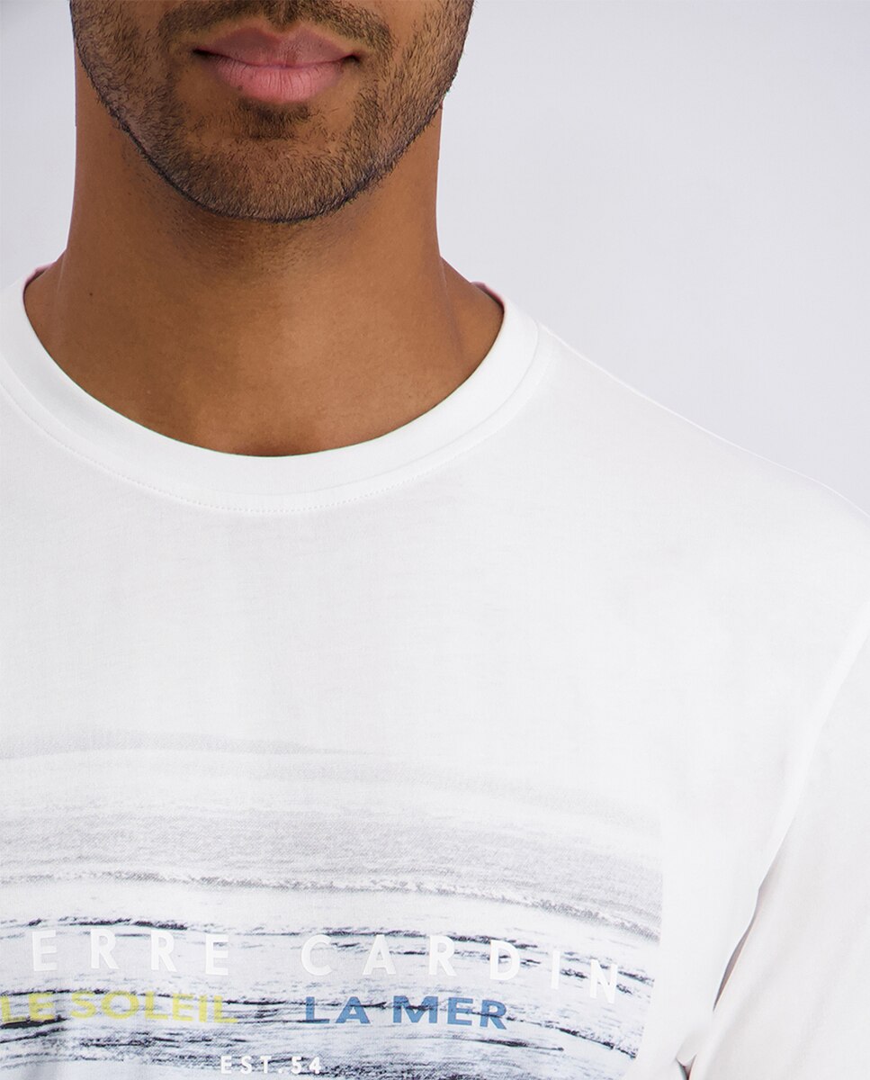 T-shirt Regular Fit com Estampado La Mer - Branco Branco-3