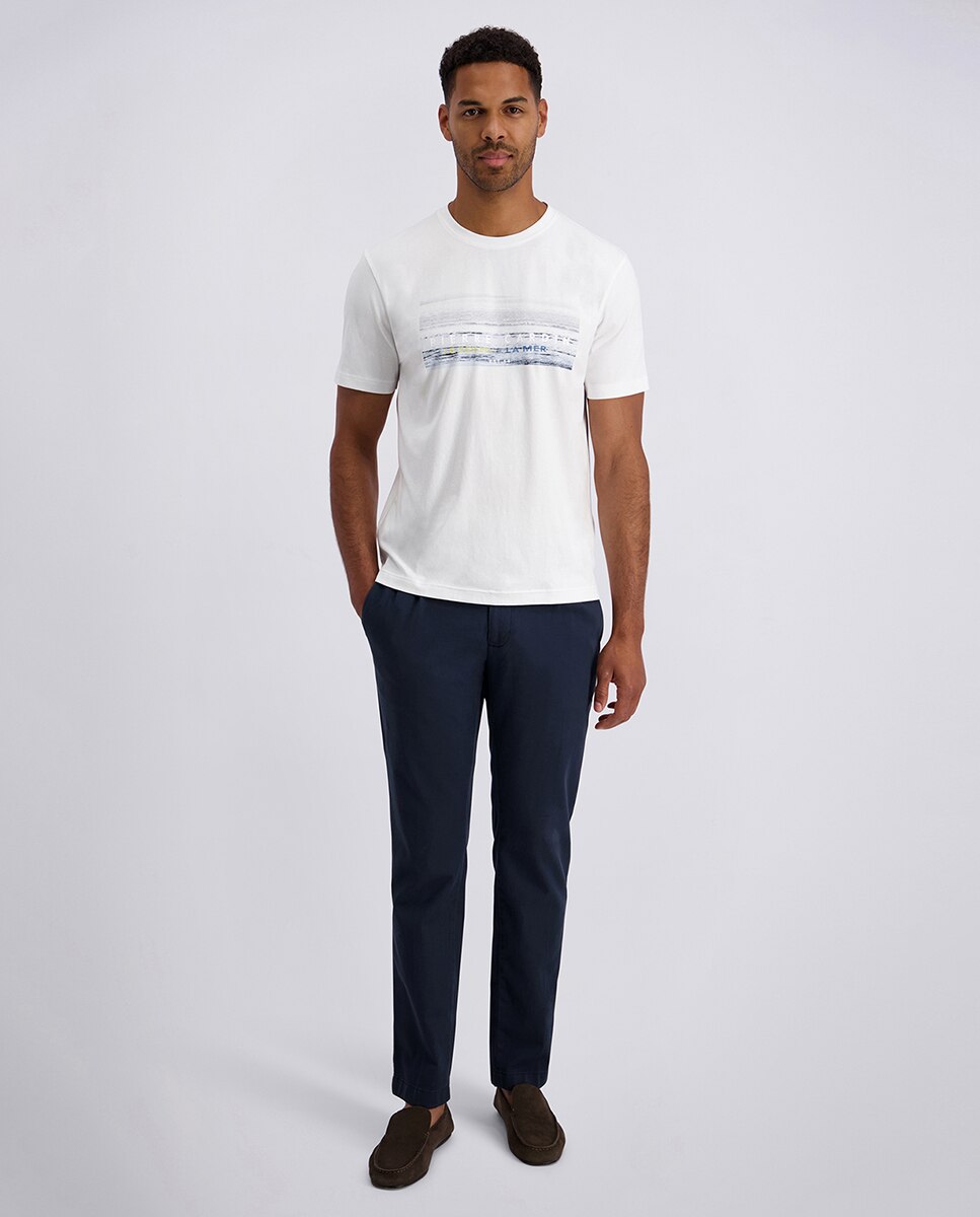 T-shirt Regular Fit com Estampado La Mer - Branco Branco-5