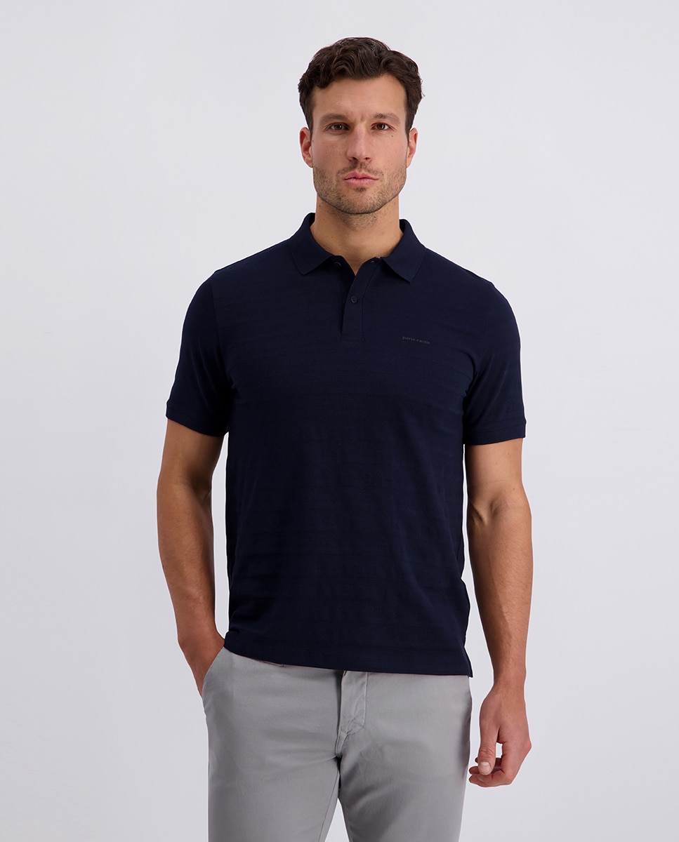 Imagem 0 de Polo Camisola de Malha Regular Fit Stripe - Branco