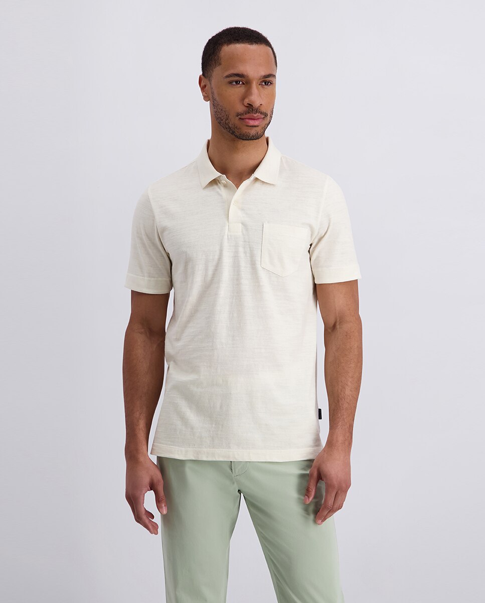 Imagem 0 de Polo Custom Fit Serafino Fineliner - Verde-Água