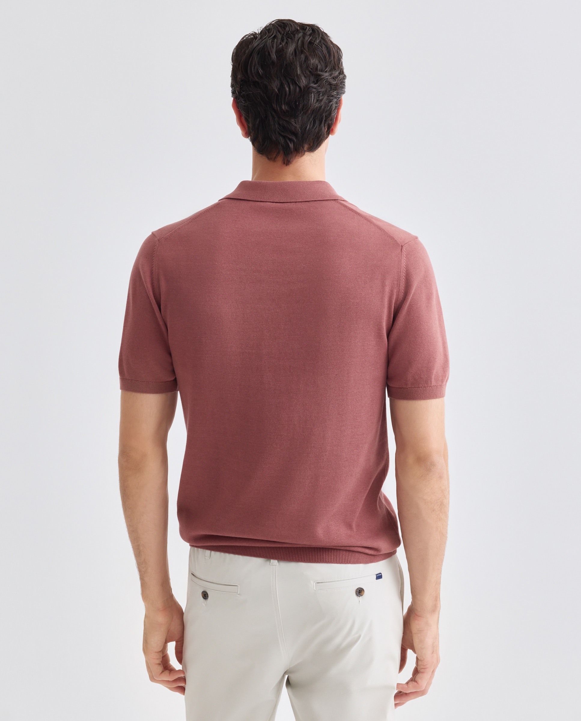 Polo de Malha Bordeaux-3