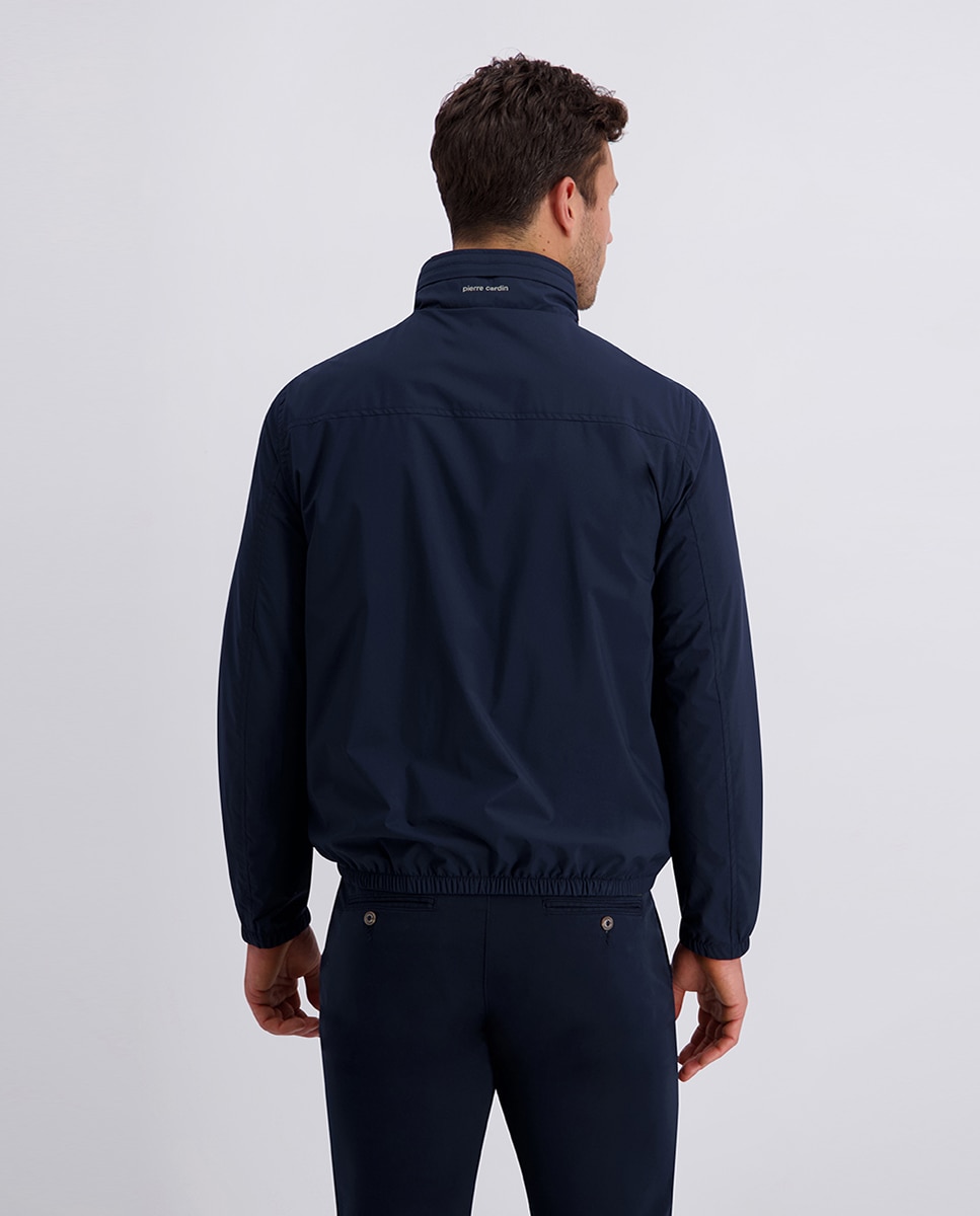 Blusão Curto em Nylon Custom Fit - Caqui Azul-marinho-2