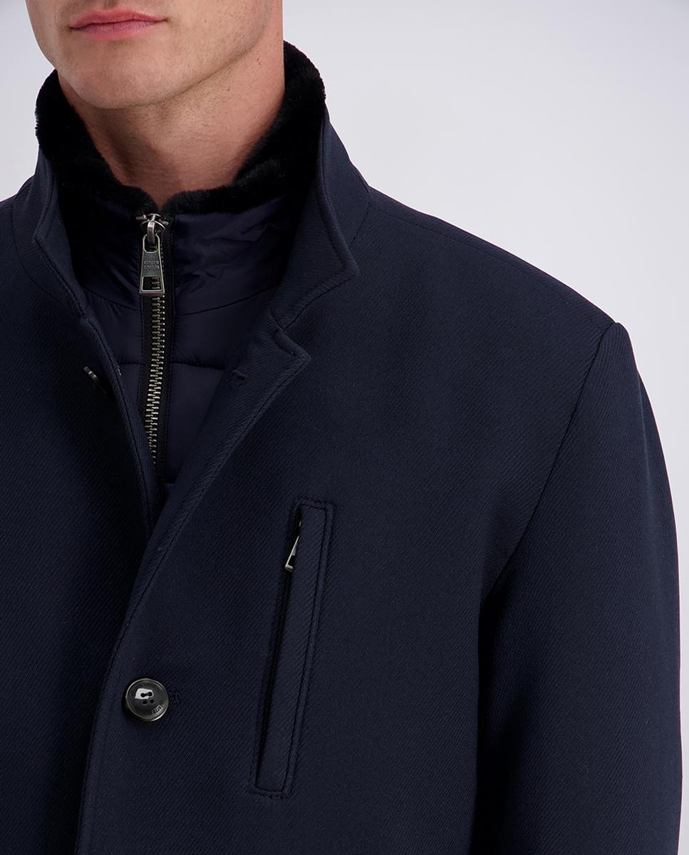 Sobretudo Técnico com Gola Desmontável - Preto Preto-3