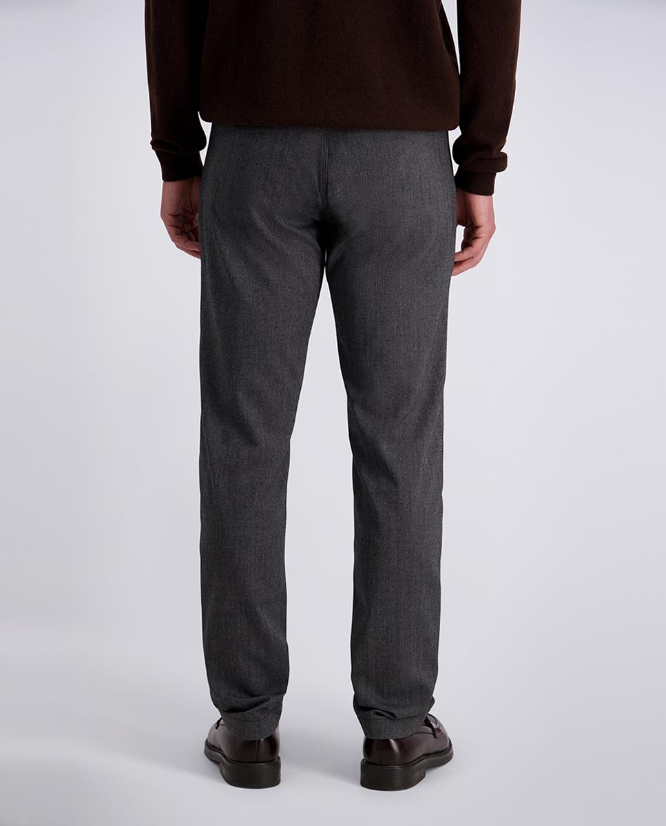 Pantalón chino de hombre tapered fit espiga Wooltouch - Pierre Cardin - Gris oscuro Gris oscuro-3