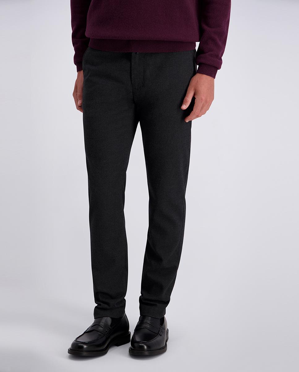 Imagen 2 de Pantalón chino de hombre Jogger tapered fit lana Wooltouch - Pierre Cardin - Gris oscuro Gris oscuro