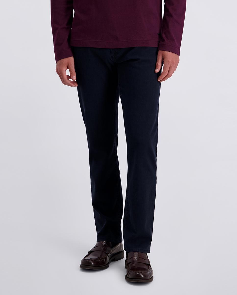 Pantalón 5 bolsillos de hombre regular fit microestructura cuadros - Pierre Cardin - Azul marino Azul marino-2