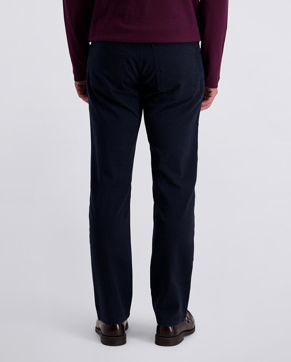 Pantalón 5 bolsillos de hombre regular fit microestructura cuadros - Pierre Cardin - Azul marino Azul marino-3