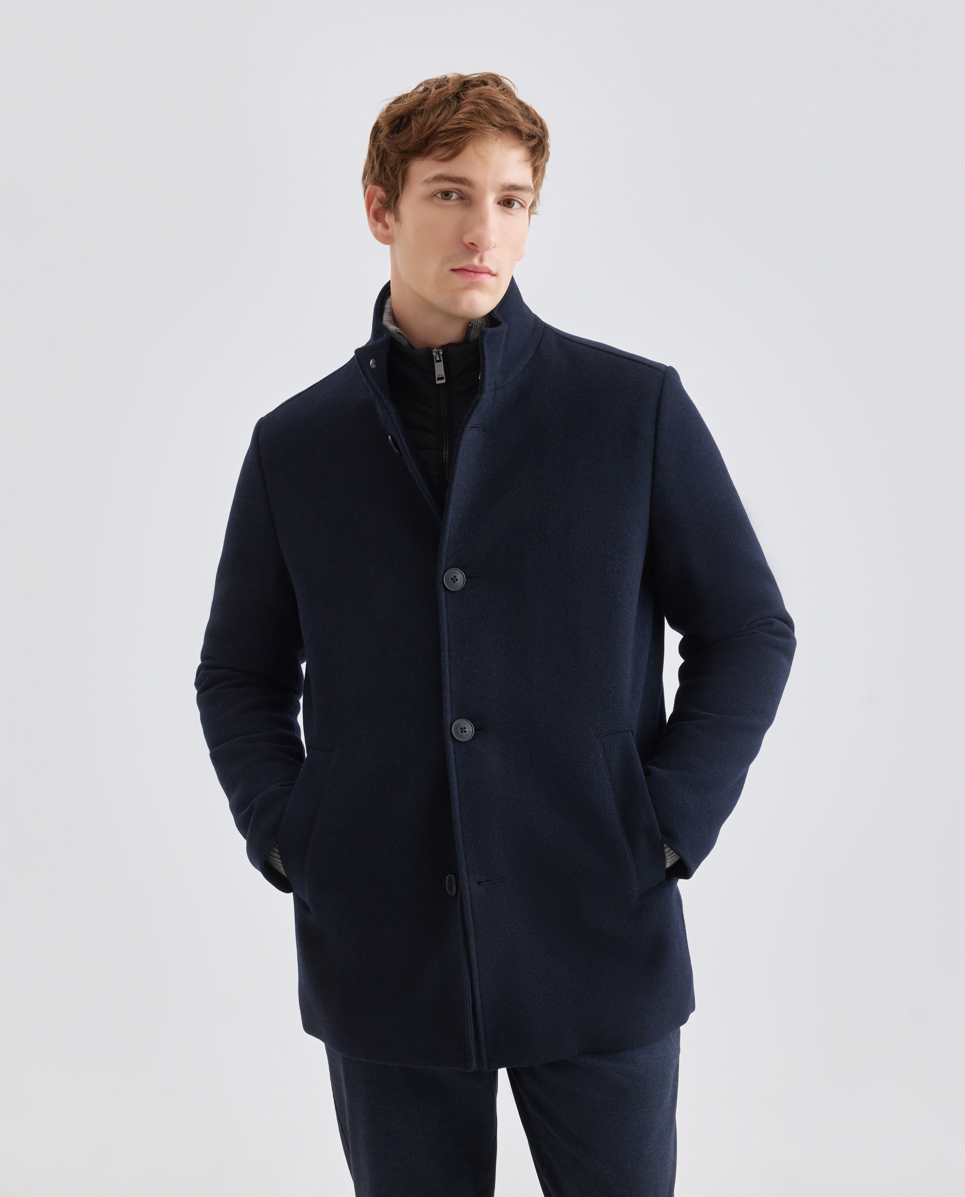 Imagen 1 de Cazadoras para hombre con estilo moderno Azul oscuro