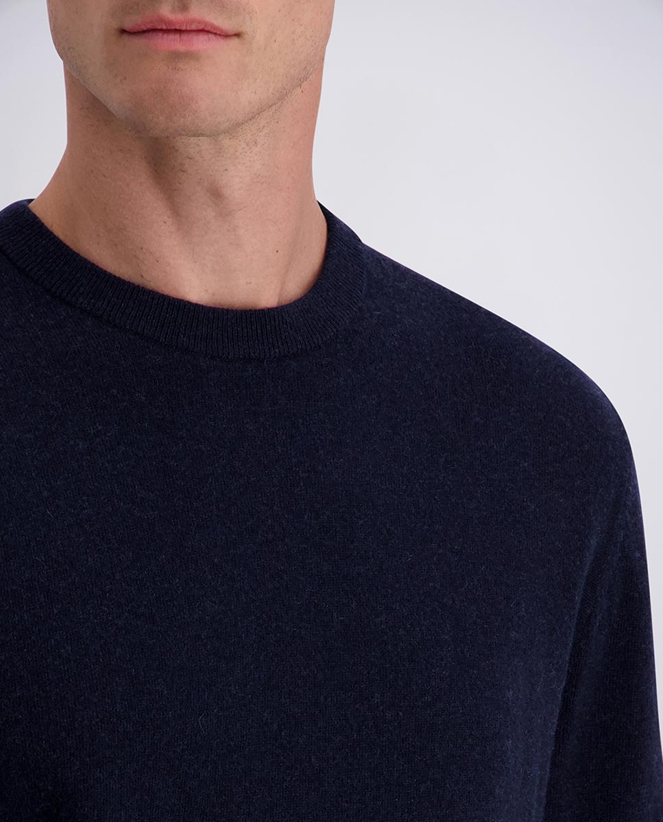 Jersey de hombre cuello caja modern fit 30% lana - Pierre Cardin - Azul marino Azul marino-3