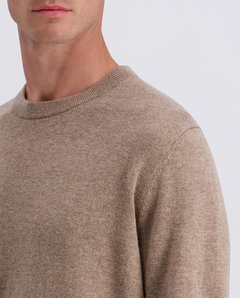 Jersey de hombre cuello caja modern fit 30% lana - Pierre Cardin - Beige Beige-3
