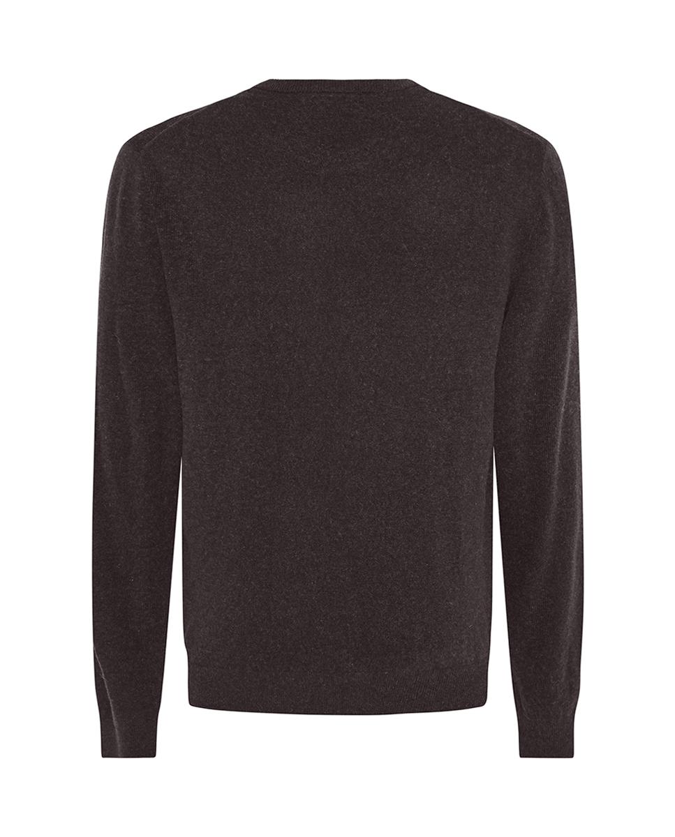 Jersey de hombre cuello caja modern fit 30% lana - Pierre Cardin - Marrón Marrón-2