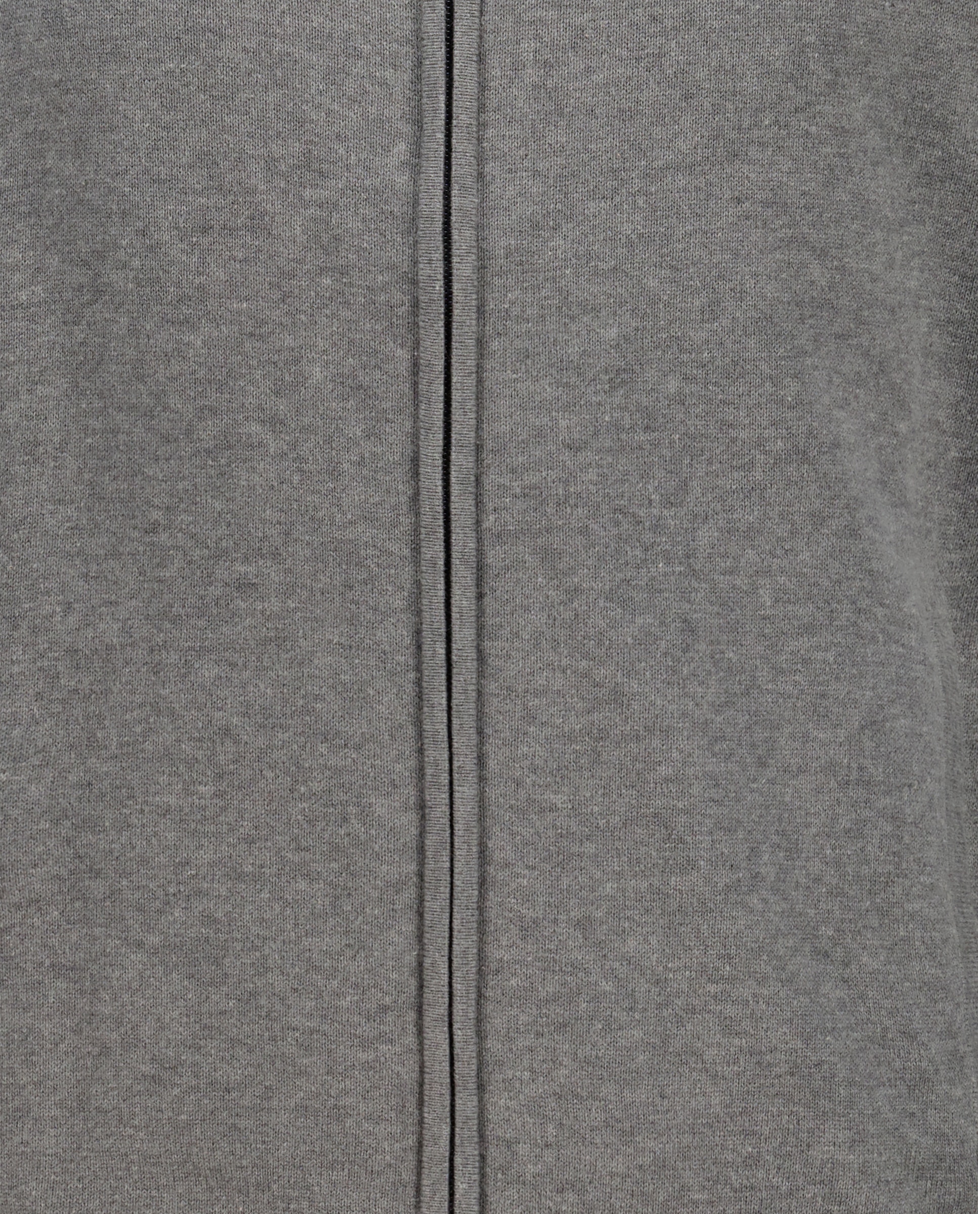 Cardigan de Soft Cotton com Fecho de Correr Cinzento-claro-5