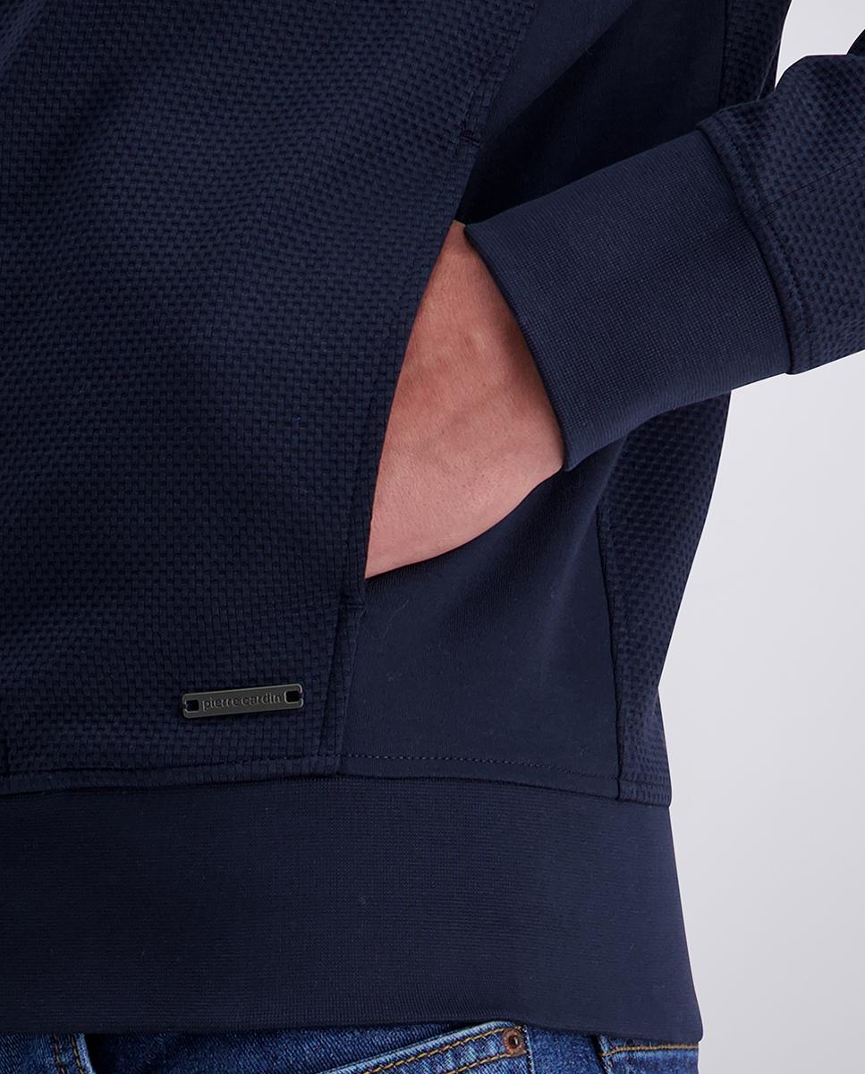 Cárdigan de hombre modern fit sudadera técnico - Pierre Cardin - Azul marino Azul marino-4
