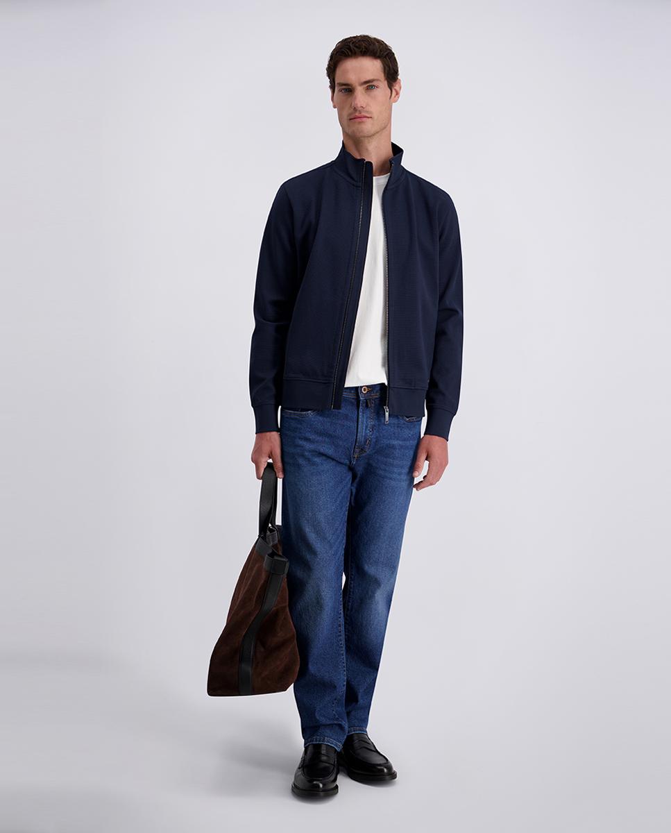 Cárdigan de hombre modern fit sudadera técnico - Pierre Cardin - Azul marino Azul marino-6