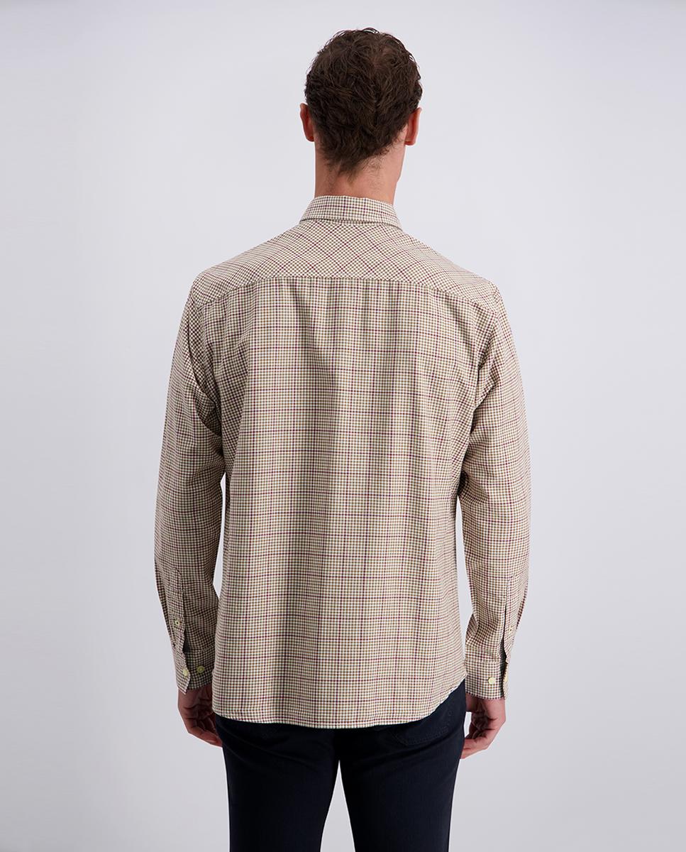 Camisa cuadros de hombre modern fit Oxford - Pierre Cardin - Beige Beige-2