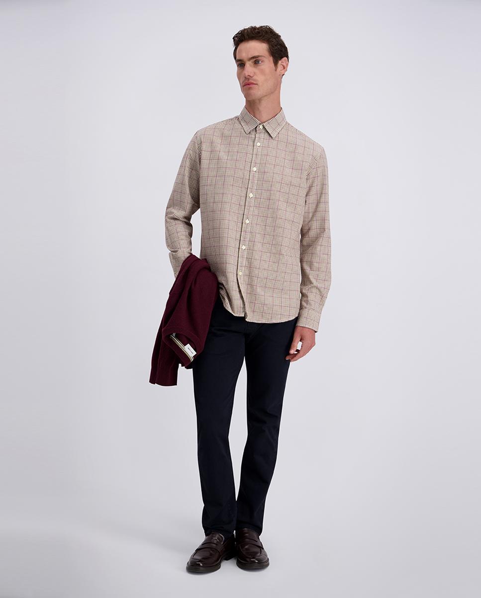Camisa cuadros de hombre modern fit Oxford - Pierre Cardin - Beige Beige-6