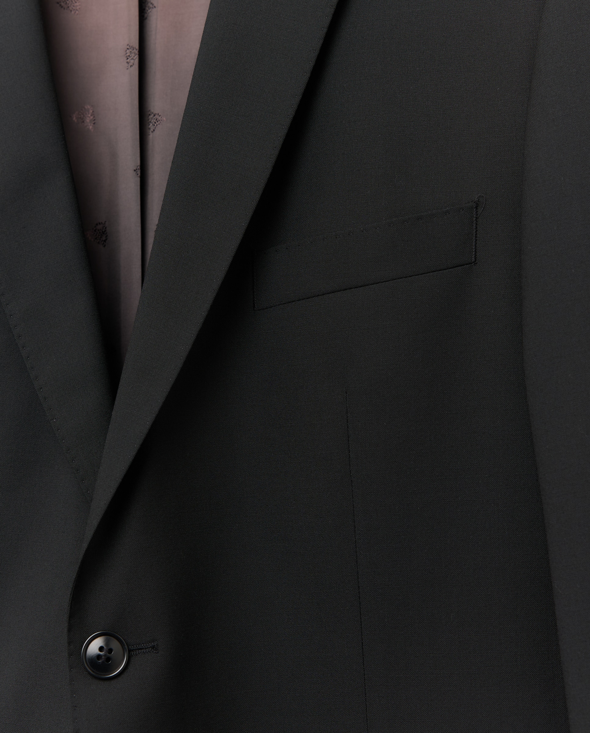 Blazer formal regular liso preto Preto-5