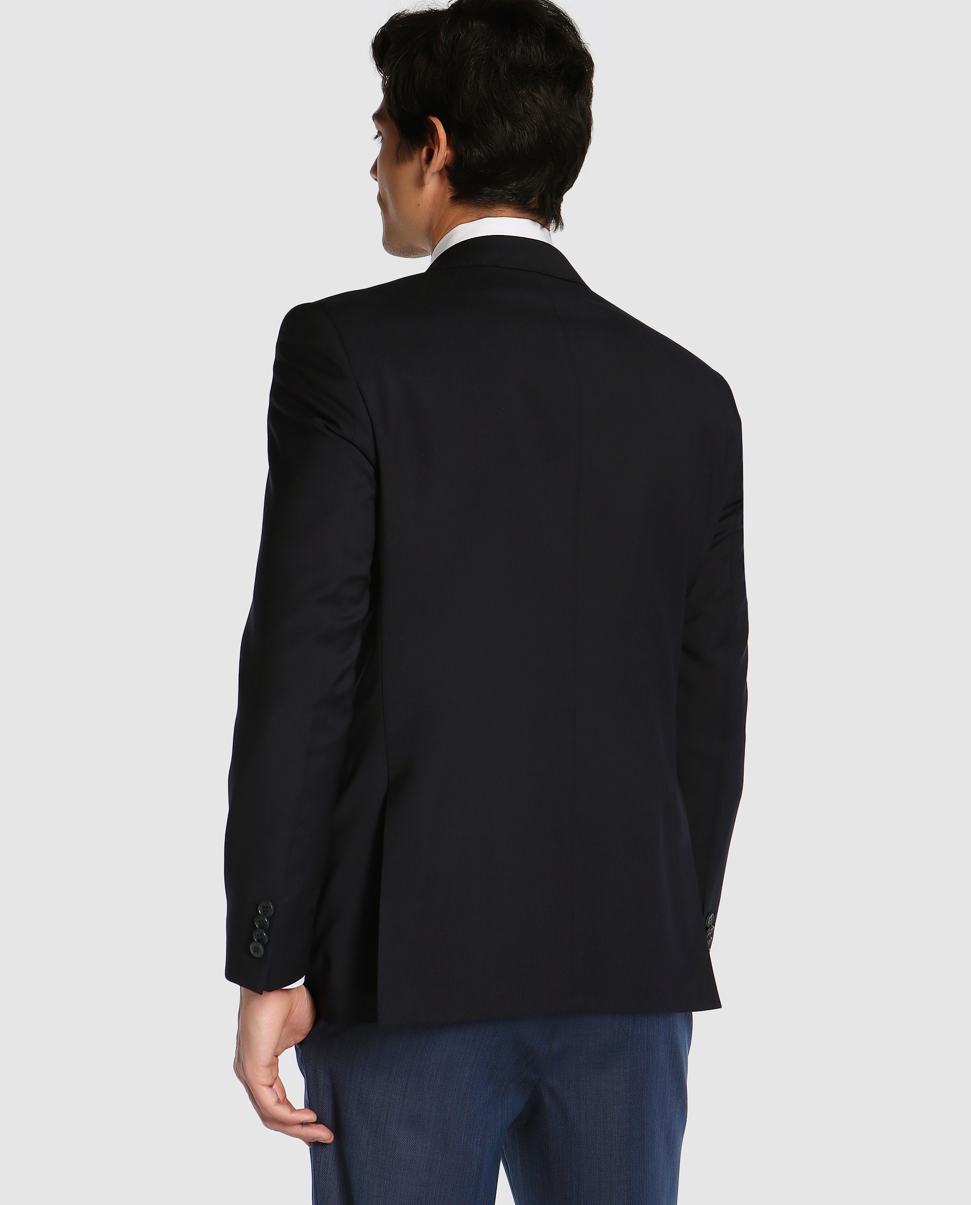 Blazer de homem Roy Robson regular liso azul Azul-marinho-2