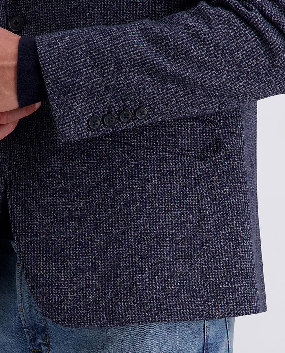 Blazer de Jersey Modern Fit com Colete Acolchoado Incorporado Azul-marinho-4