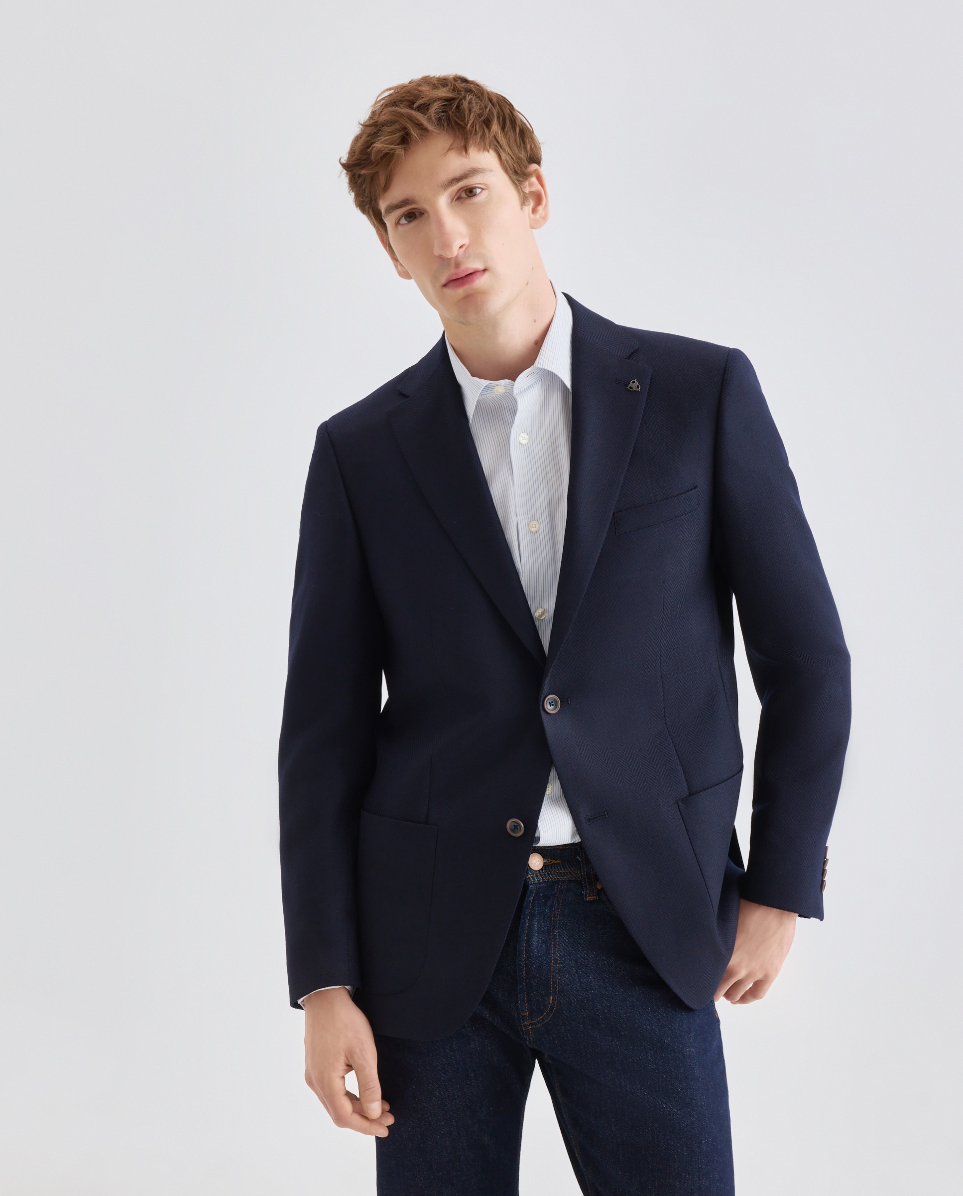 Imagen 1 de Americana masculina elegante y moderna Azul oscuro