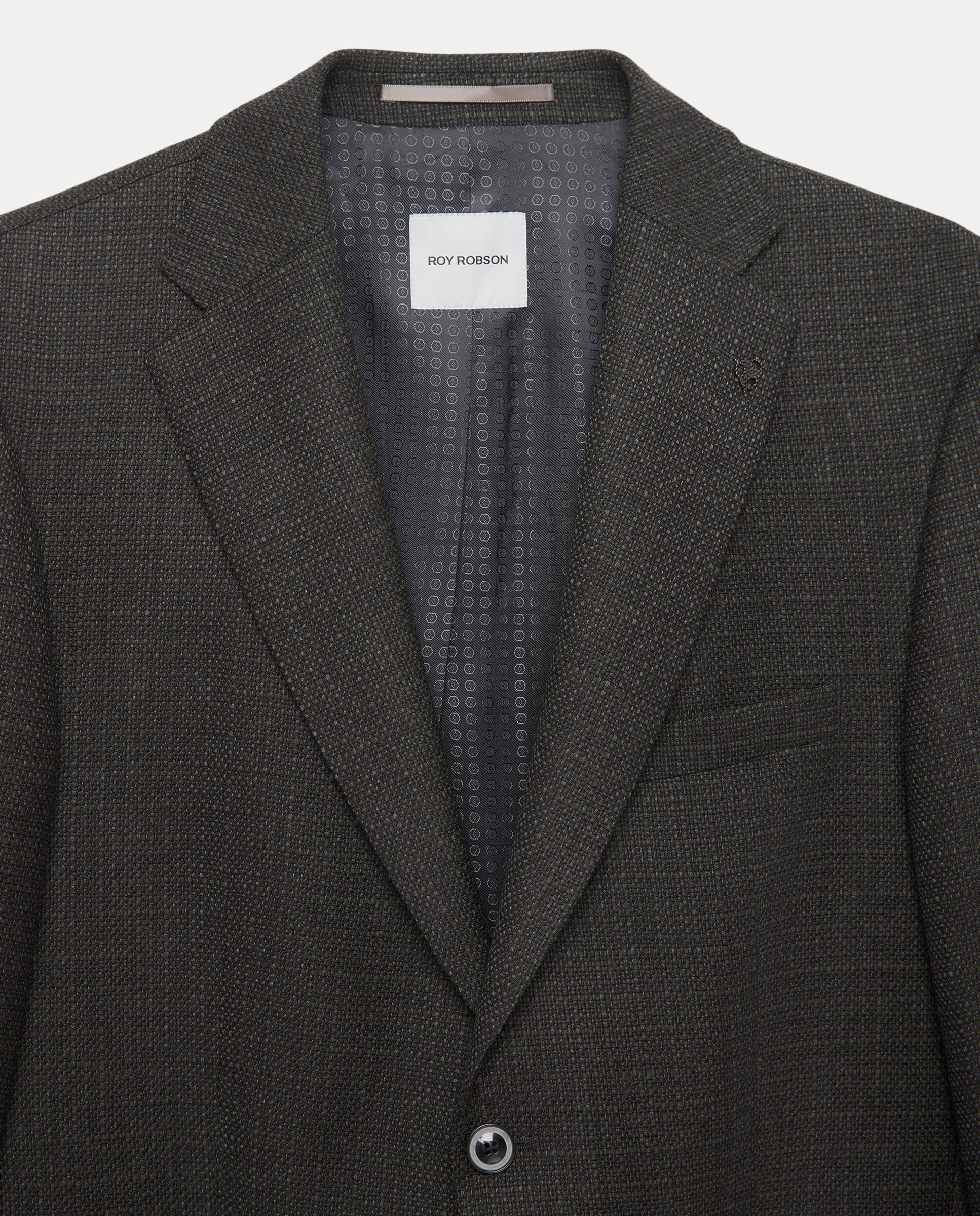 Americana masculina elegante y moderna - Roy Robson - Verde oscuro Verde oscuro-2