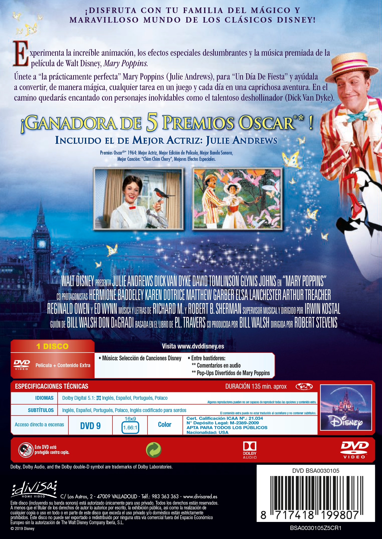 Mary Poppins (Clásico) (DVD) 2