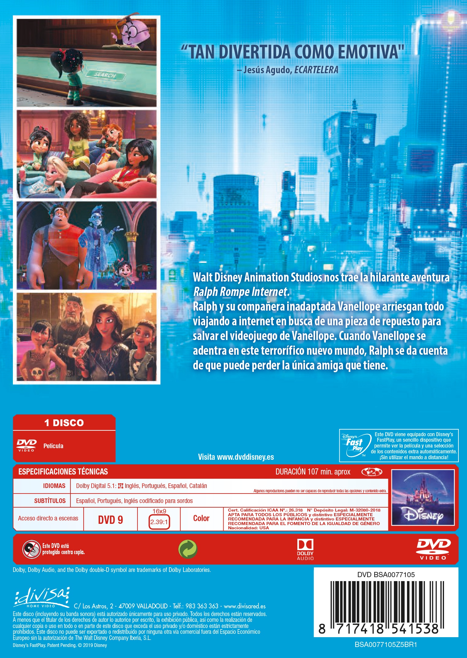 Imagen 2 de Ralph rompe internet (DVD)