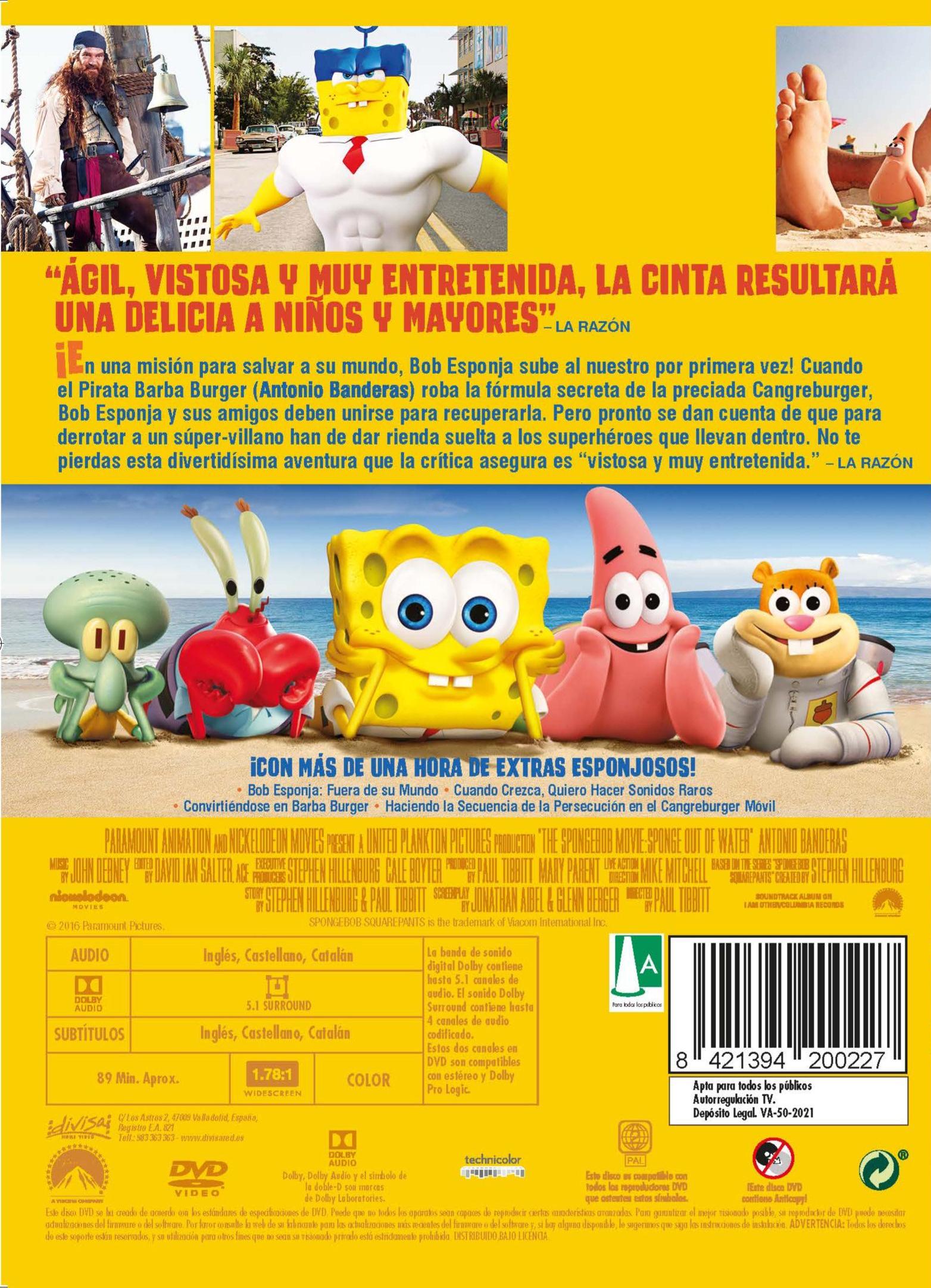 Bob Esponja: Un Héroe fuera del Agua (DVD) 2