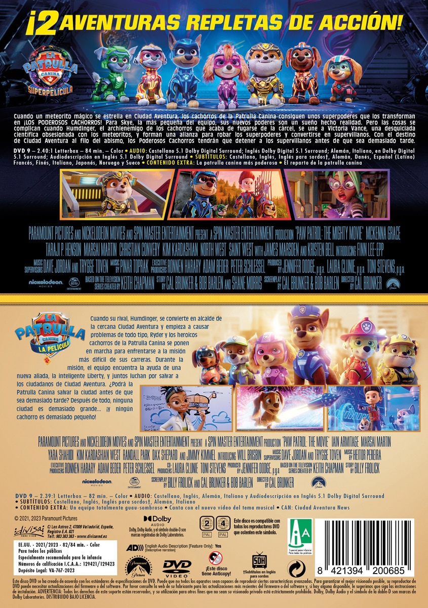 La patrulla canina: Colección 2 películas (DVD) 2