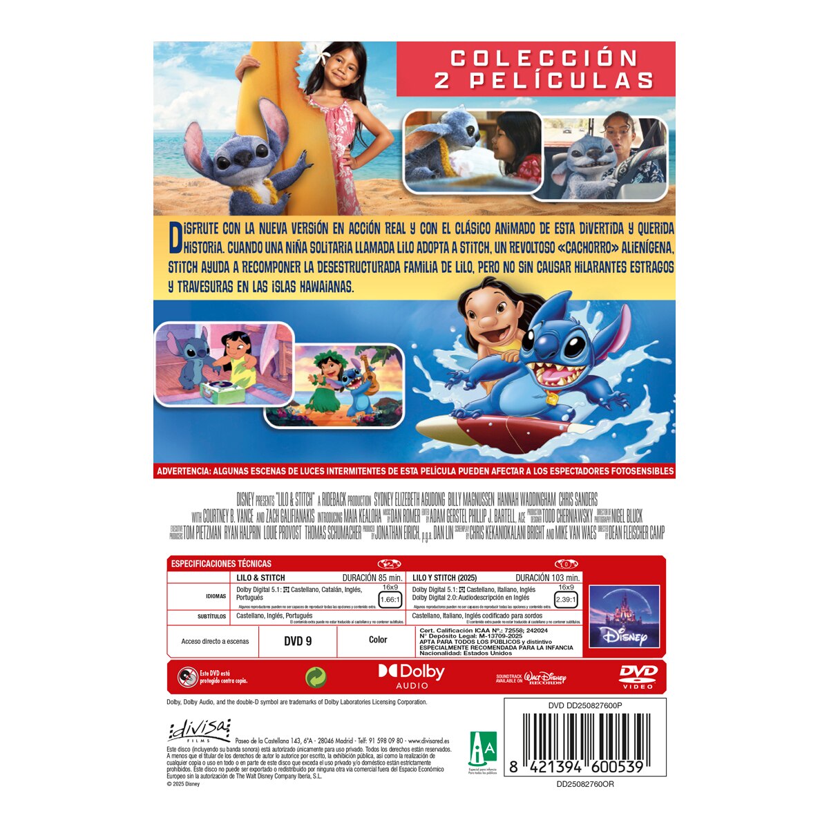 Lilo y Stitch: Colección 2 películas (DVD) 2