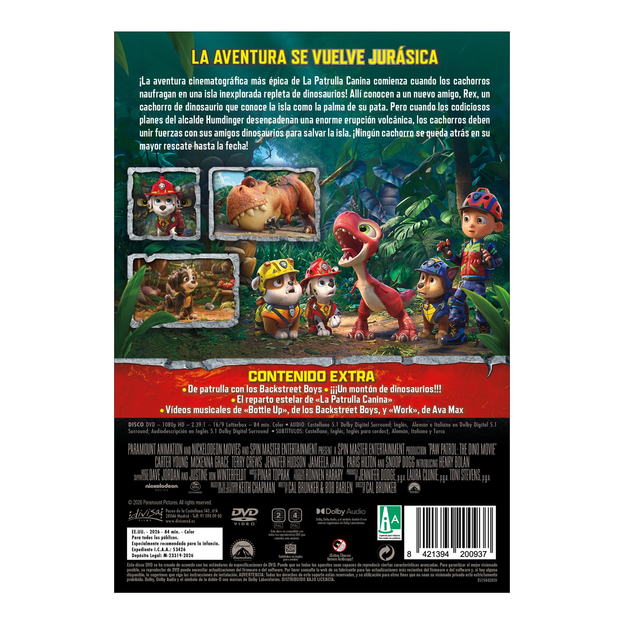 Imagen 2 de La Patrulla Canina: La dino película (DVD)