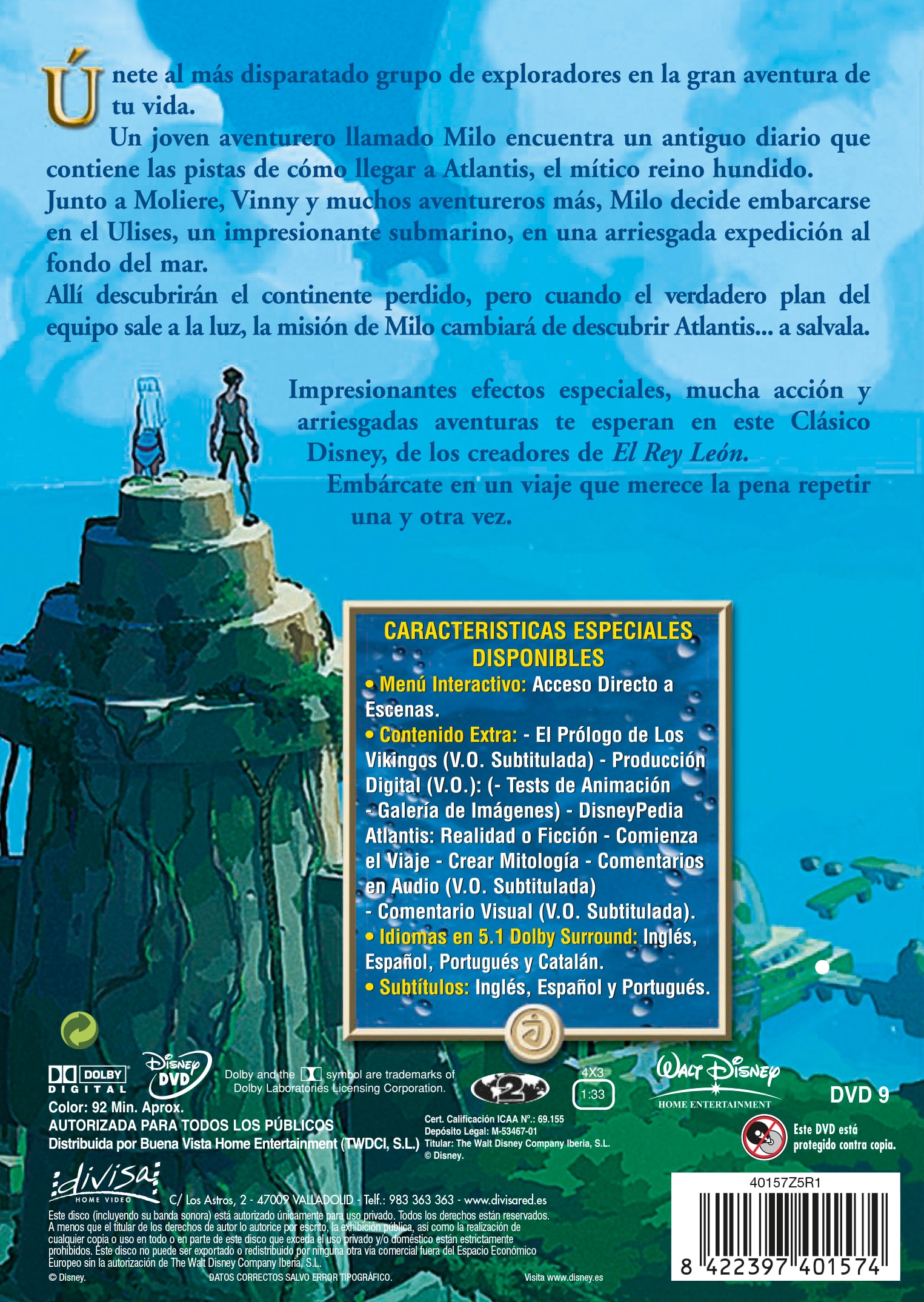 Atlantis. El imperio perdido (DVD) 2