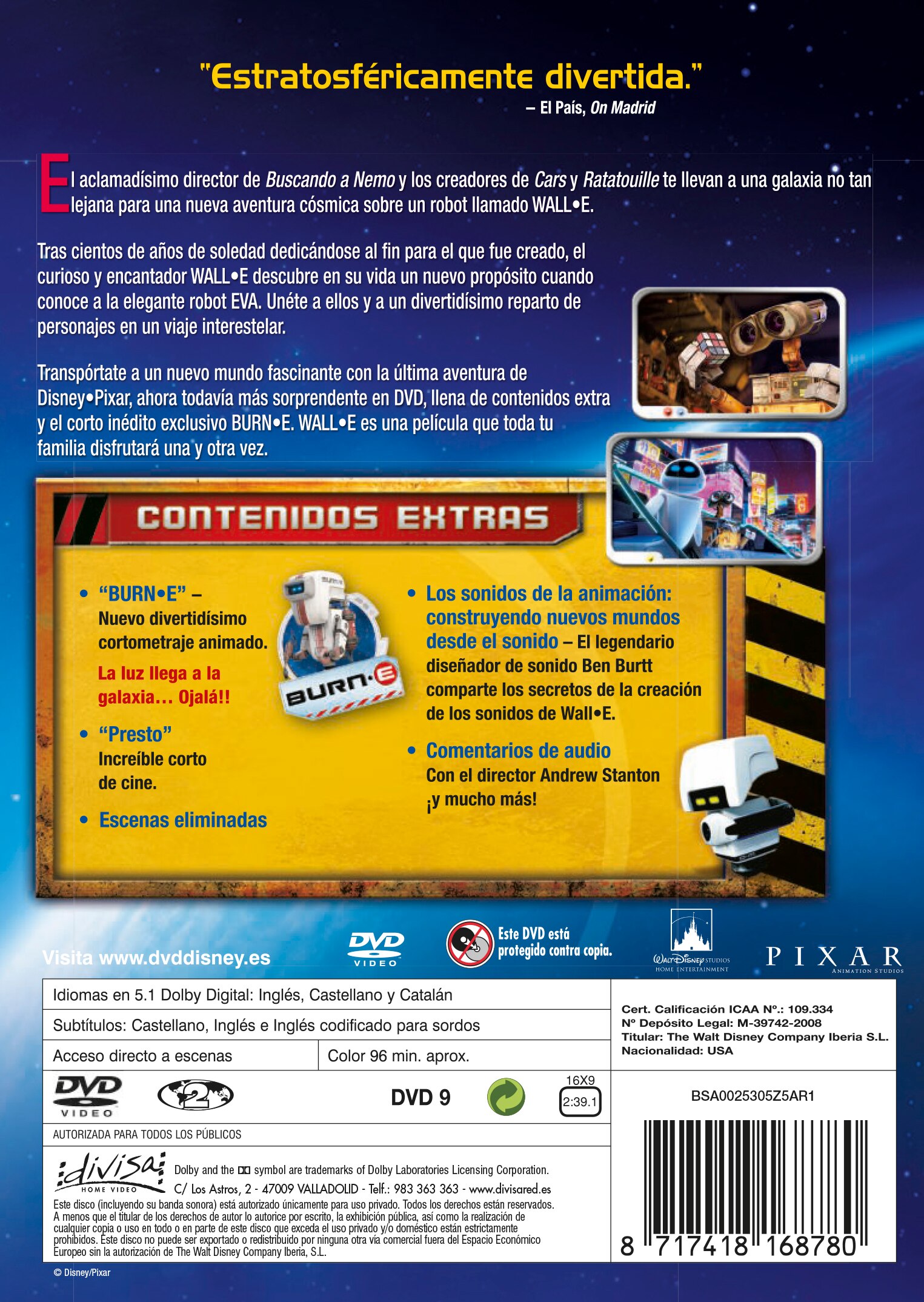 Wall-E. Batallón de limpieza (DVD) 2