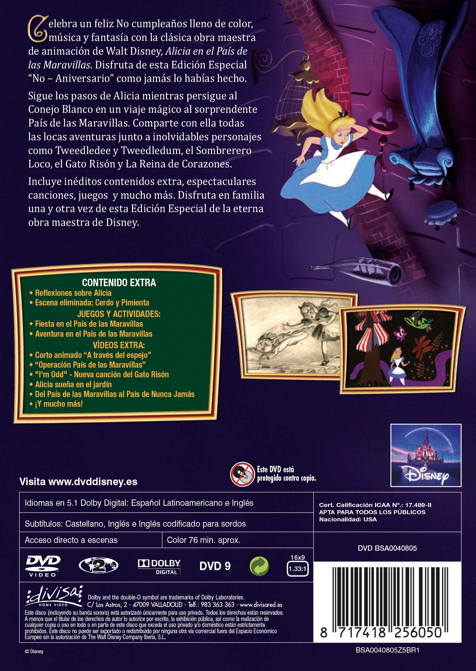 Alicia en el País de las Maravillas. Edición Especial (DVD) 2